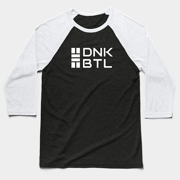 Dink Battle Abbreviated Court Logo Baseball T-Shirt by Dink Battle Pickleball